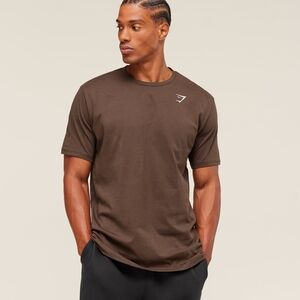 Gymshark Chocolate Brown Short Sleeve Tee